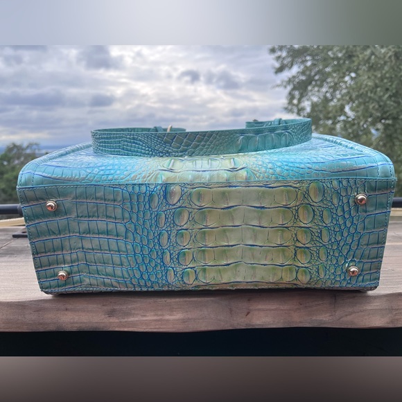 NWT Brahmin Monique Seafoam Ombre Melbourne Tote - Picture 5 of 9